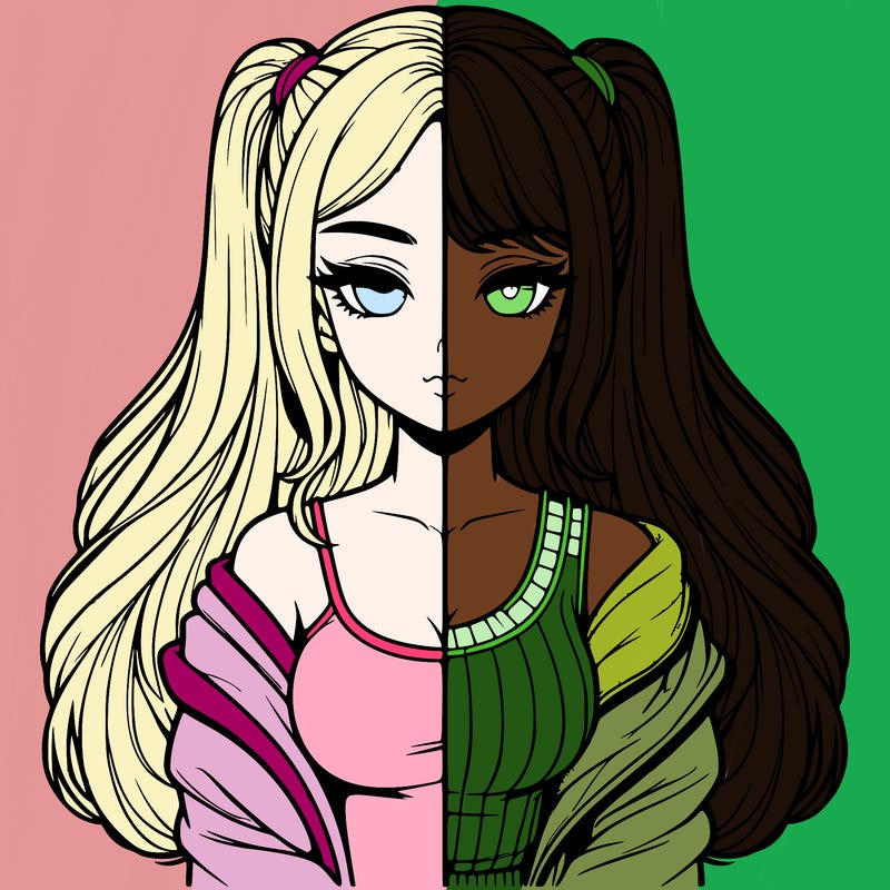 realistic girl split