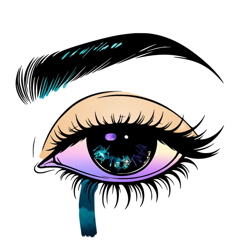 eye closed realistic