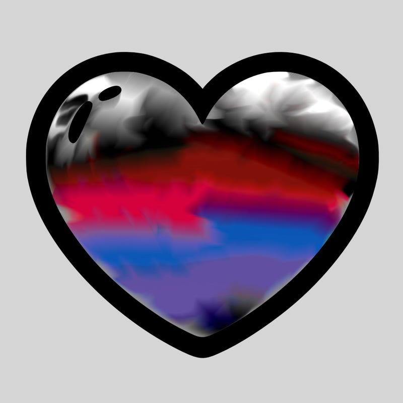 a blank heart
