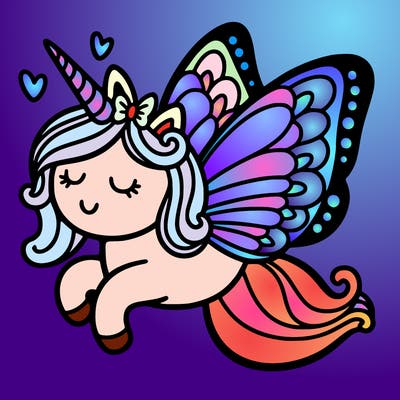 unicorn butterfly