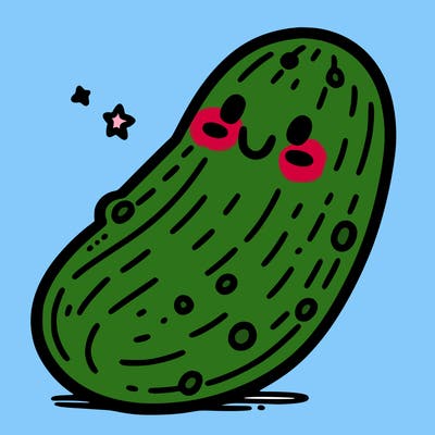 a cute pickle