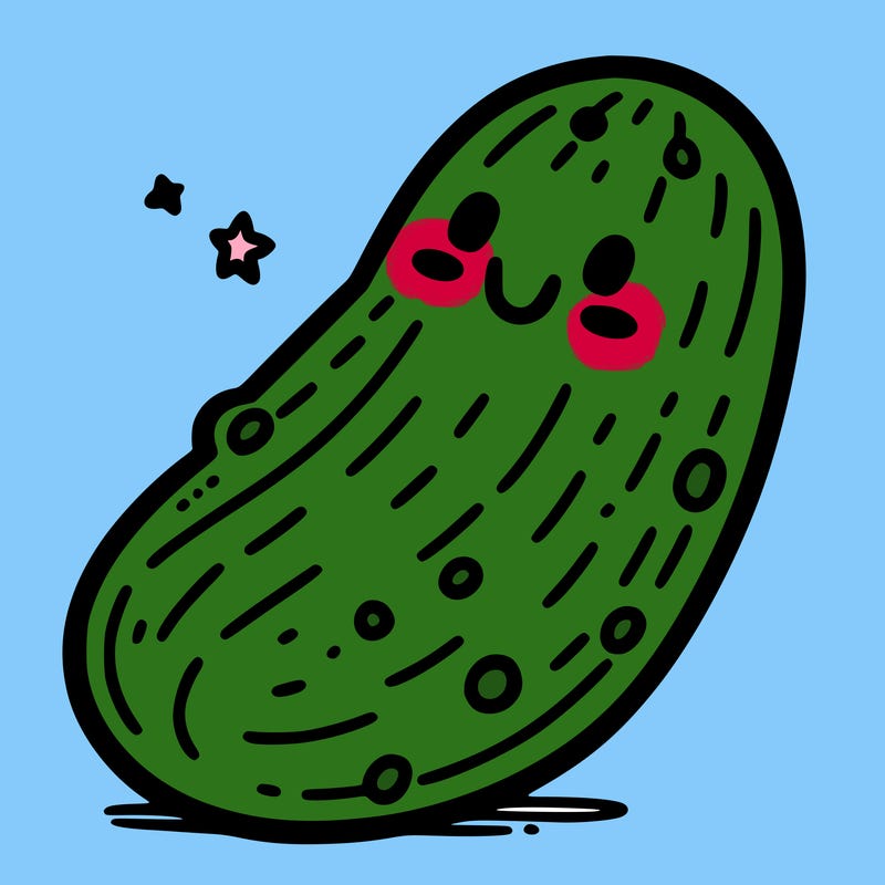 a cute pickle