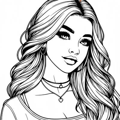 detailed realistic girl