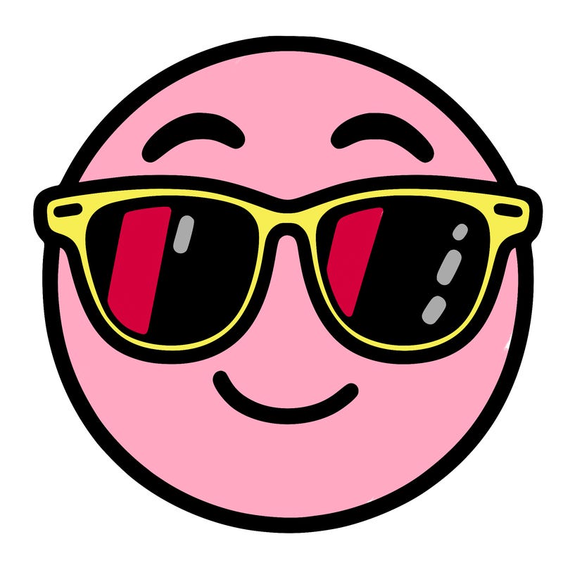 emoji with sunglasses