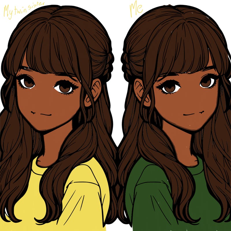 realistic twin girls