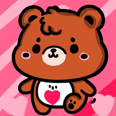a simple cute little bear
