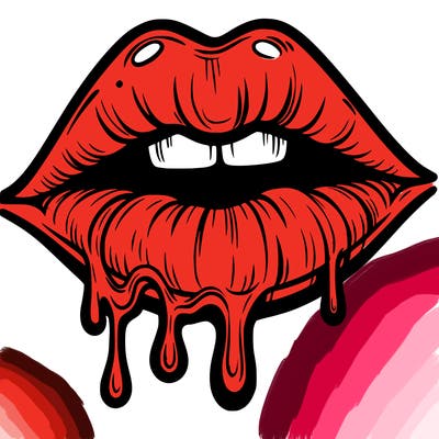 lips that look realistic and drip