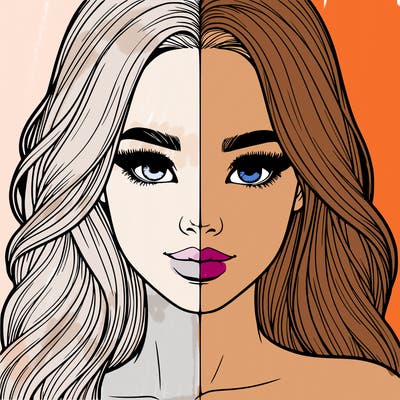 realistic pretty girl