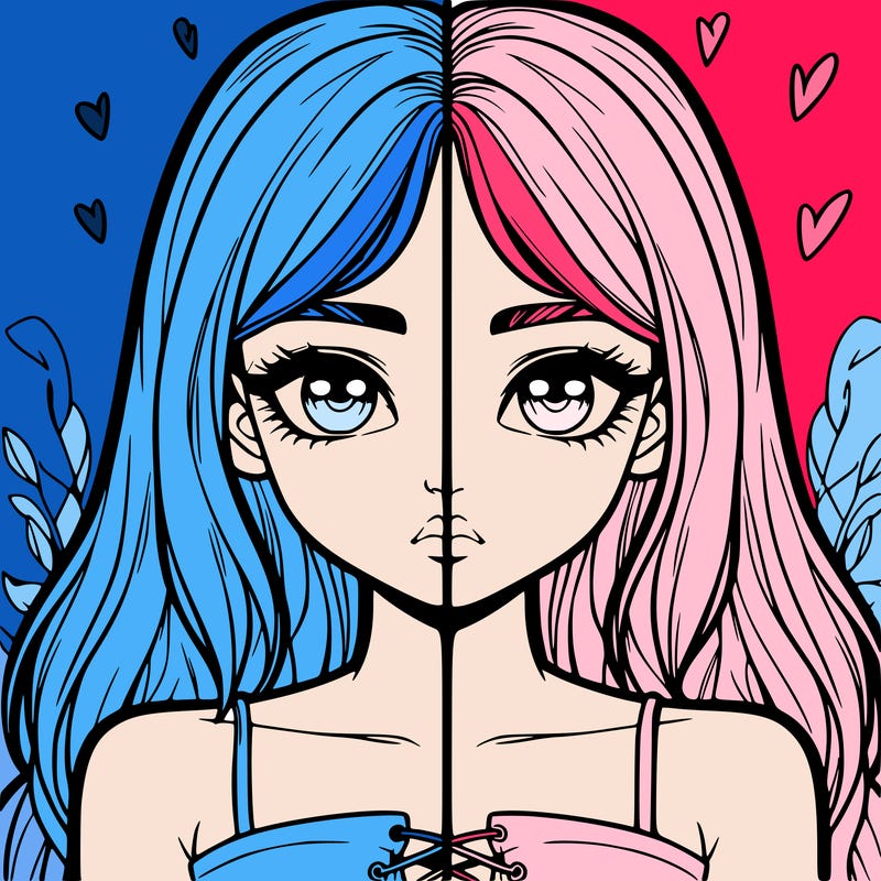 realistic girl split