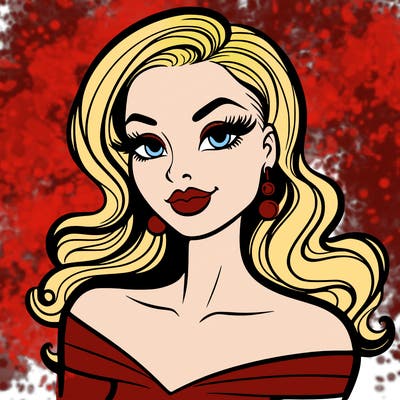 bold and clean: beautiful coquette woman