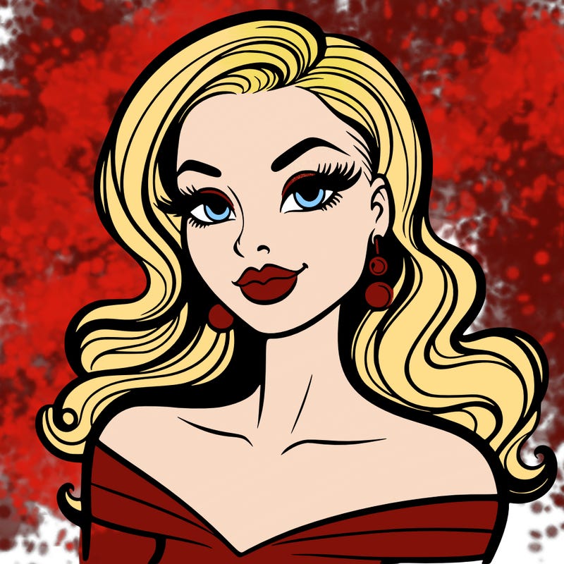 bold and clean: beautiful coquette woman