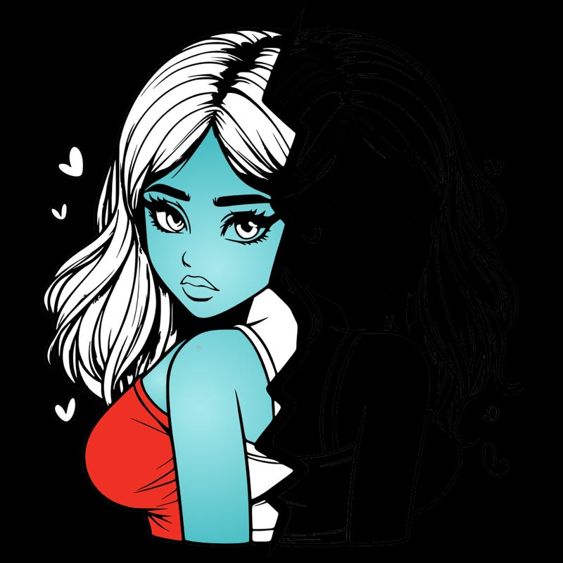 realistic girl split