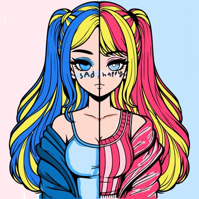 realistic girl split