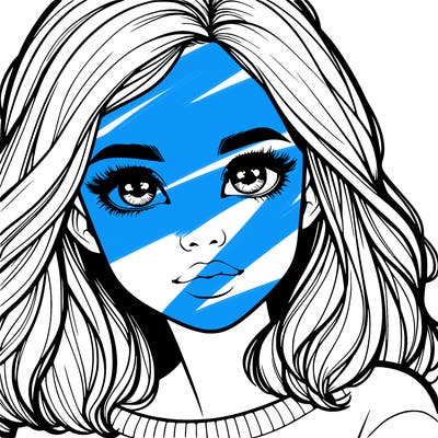 realistic girl whith cute eyes