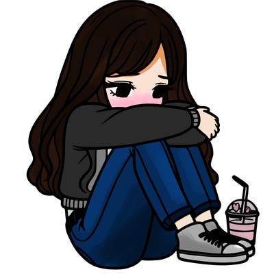 a girl  after a breakup