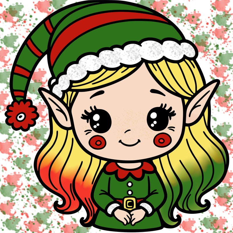 christmas elf girl
