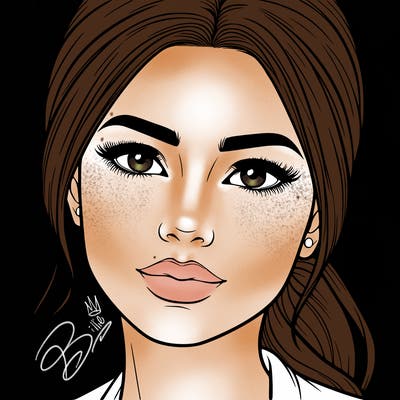 realistic woman’s face