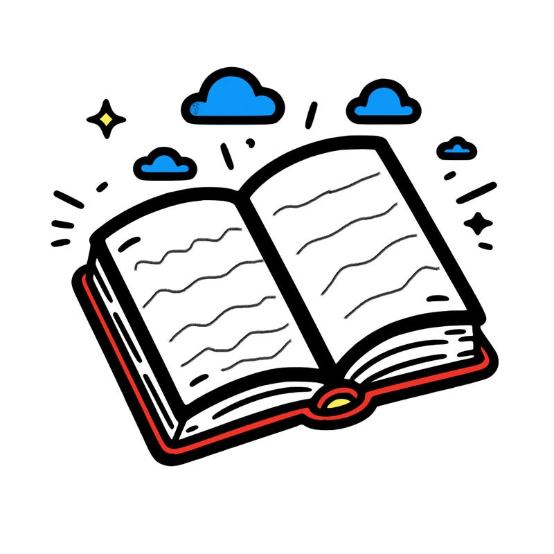 simple open book