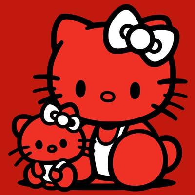 hello kitty with kromie