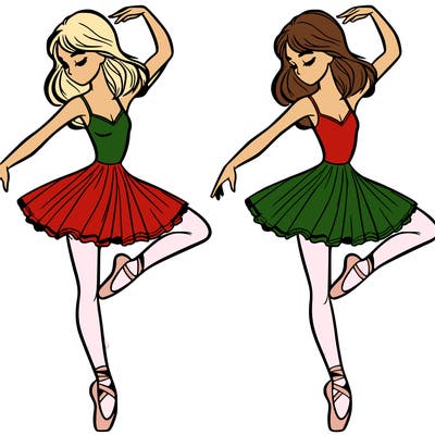 woman on pointe