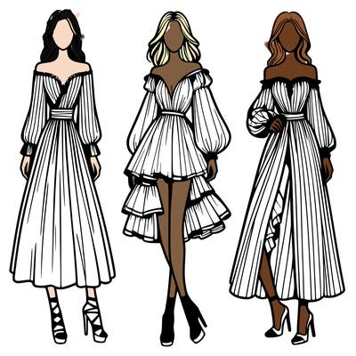 fashion models dresses