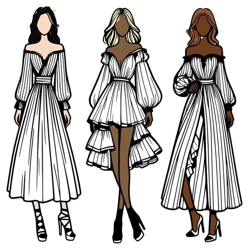 fashion models dresses