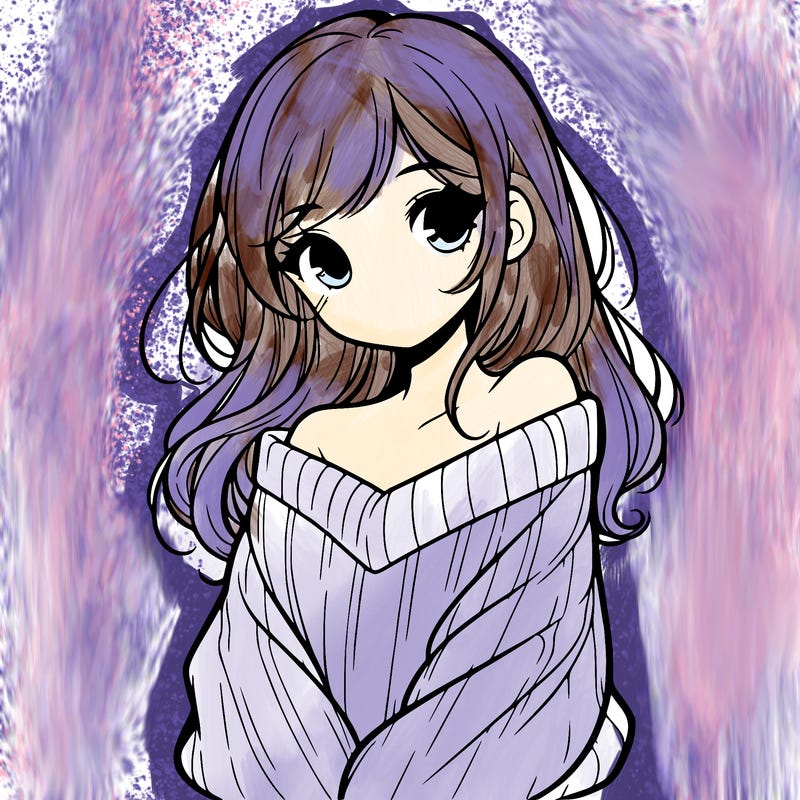 shy pretty girl wearing a sweater that is falling off one shoulder portrait