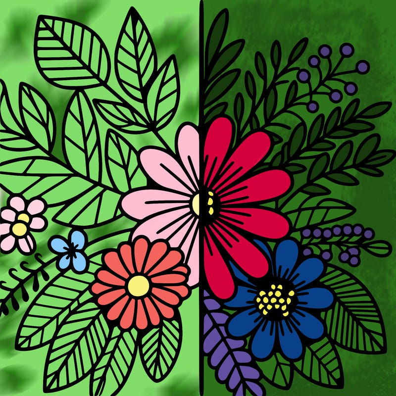 flowers split