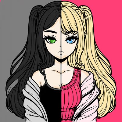 realistic girl split