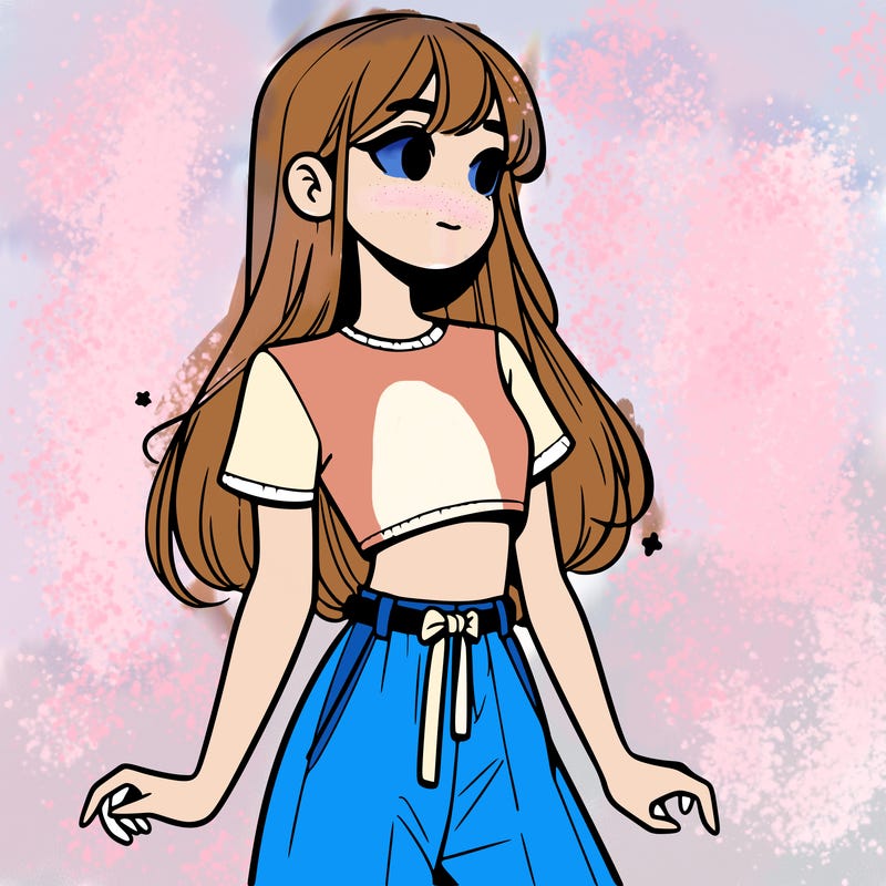 girl in a cute crop top