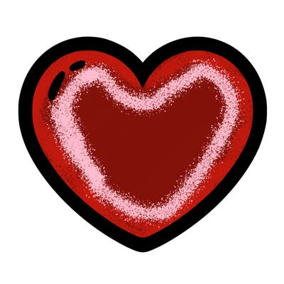 a blank heart