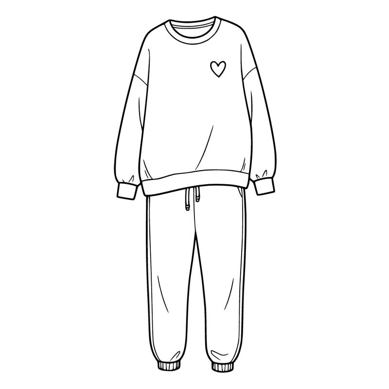 cute sweat shirt and sweat pants