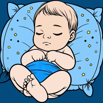 realistic sleeping baby