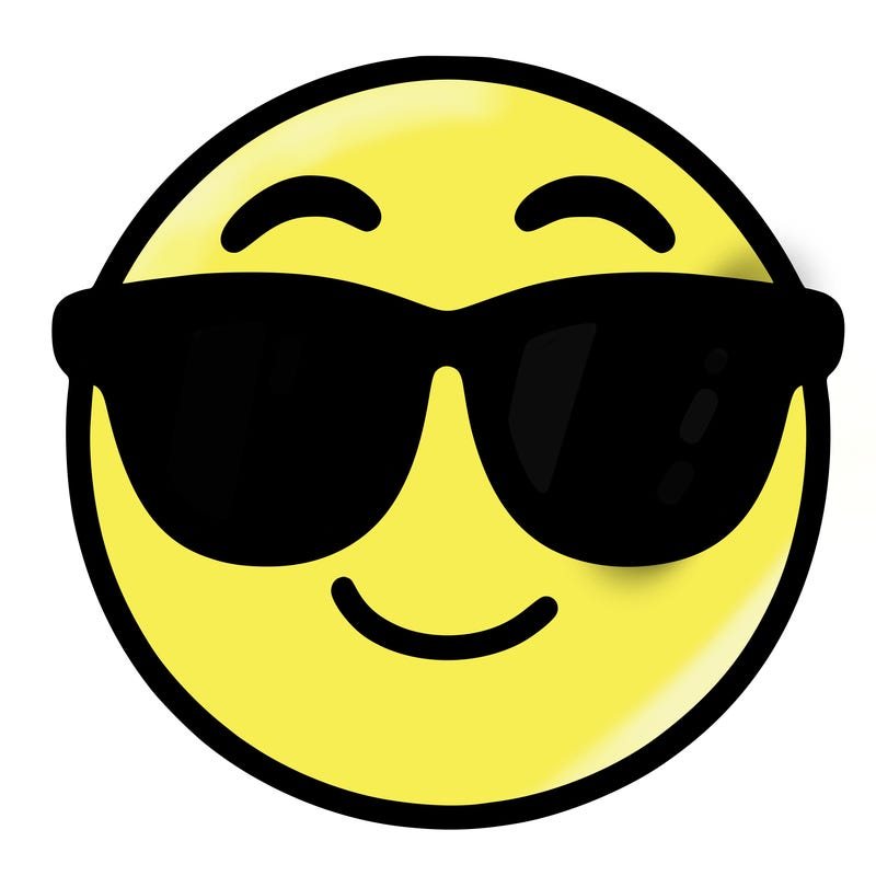 emoji with sunglasses