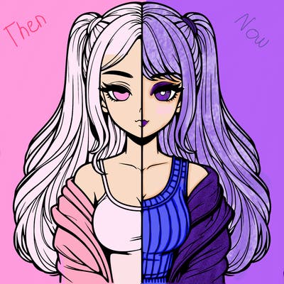 realistic girl split