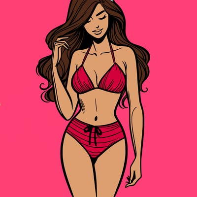 woman in bikini
