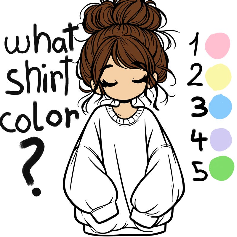 girl with baggy sweatshirt and messy bun