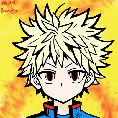 manga character male with spiky hair