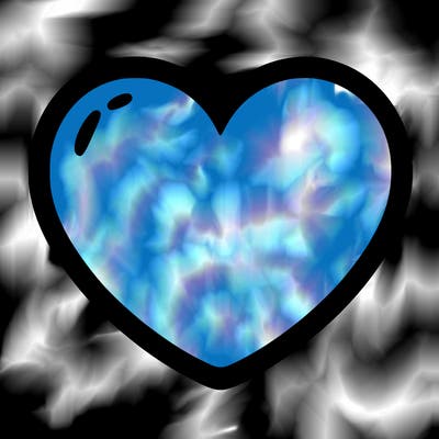 a blank heart