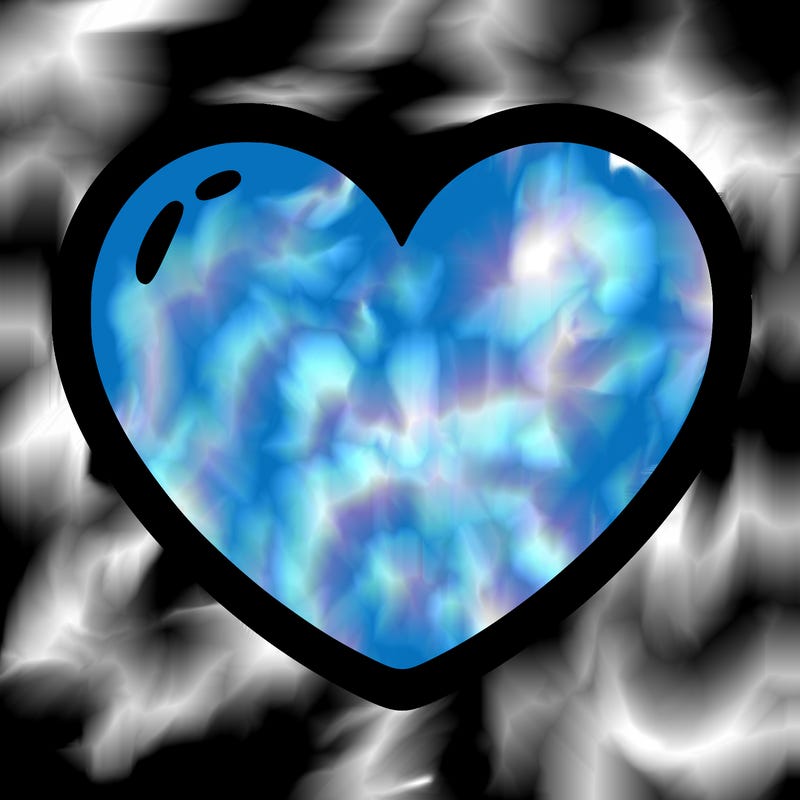 a blank heart