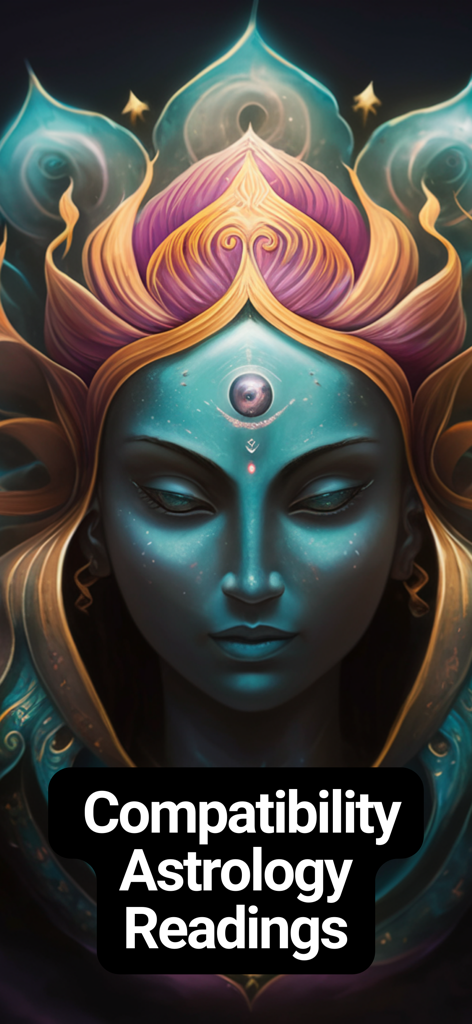 AstroVeda: Your Astrology Guru - Mystical guru illustration for AstroVeda compatibility astrology readings