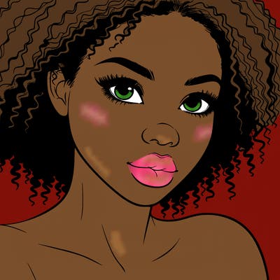 realistic black girl