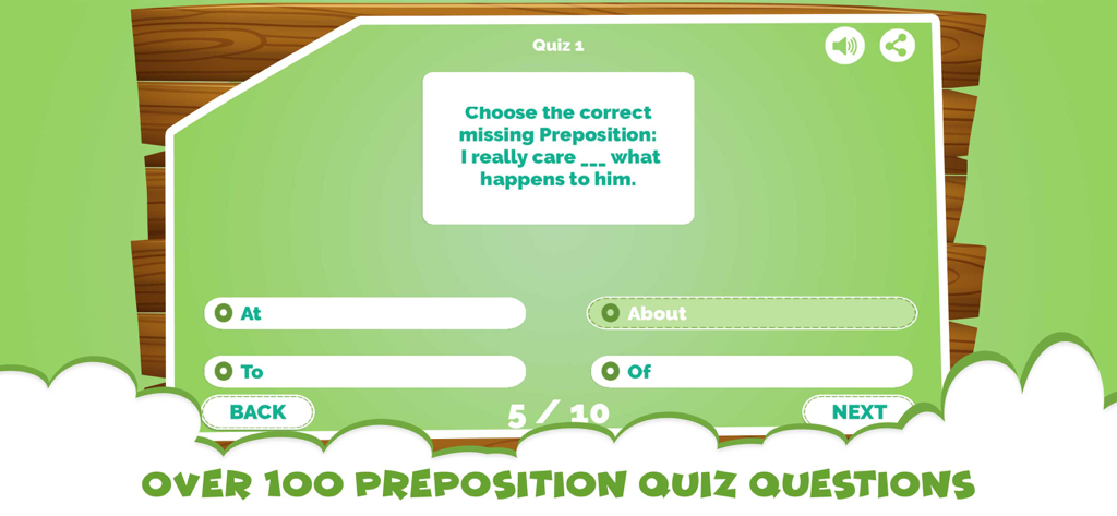 Learn Prepositions Quiz Games - Education App | MWM