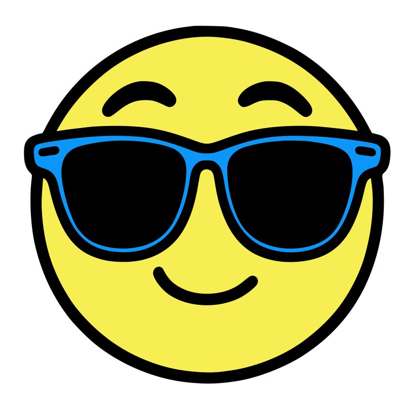 emoji with sunglasses