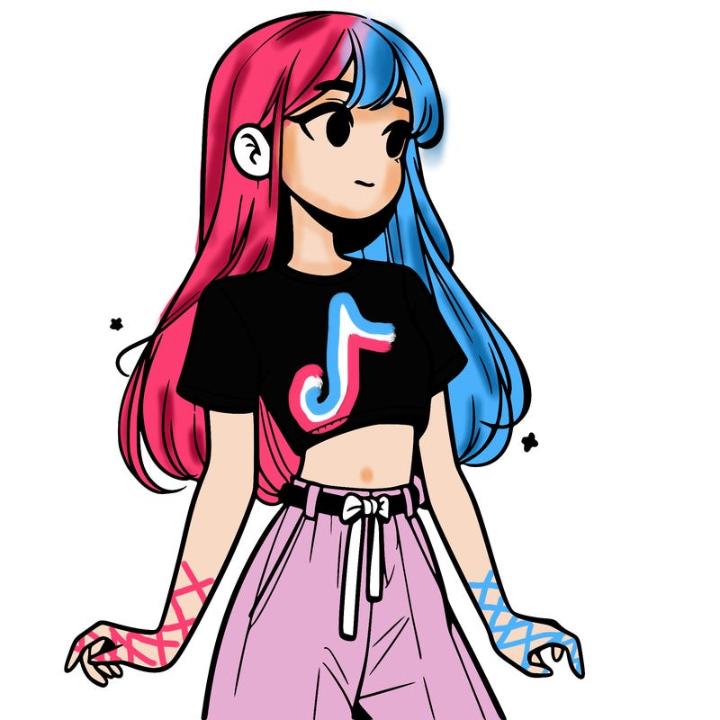 girl in a cute crop top