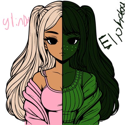 realistic girl split