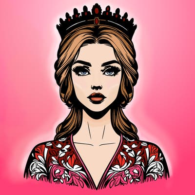 realistic beautiful queen
