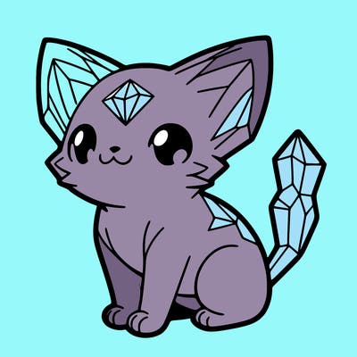 crystal kitten
