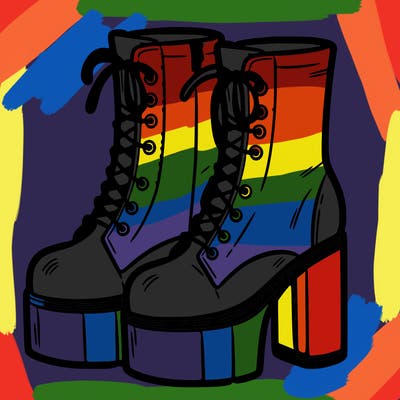 boots with a heel bottom