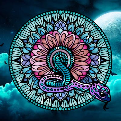 snake mandala